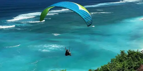 bali tour activities paragliding tours package